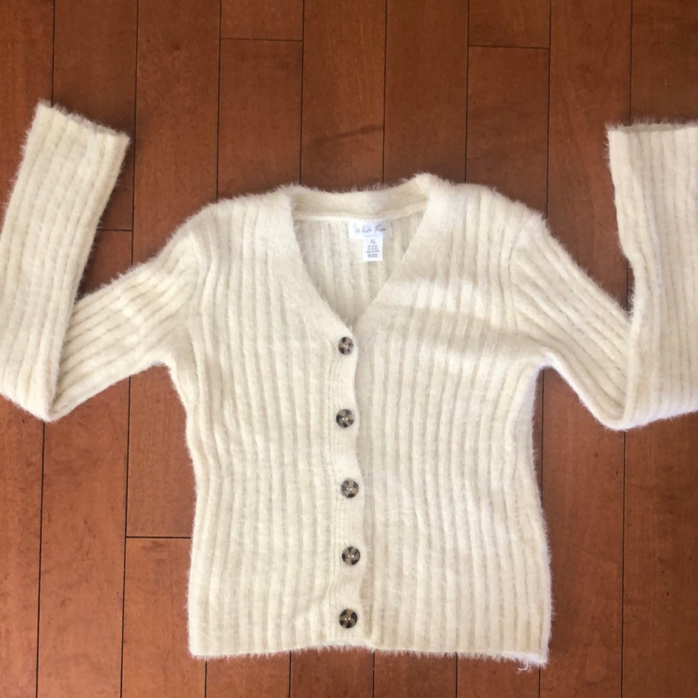 Cream cardigan from White Fawn